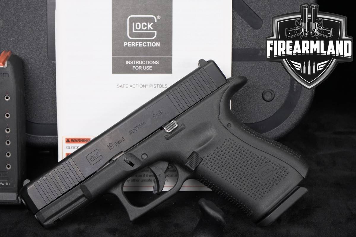 Glock 19 Gen5 MOS 9mm G19 Gen 5 +2 MAGS & ORIG BOX