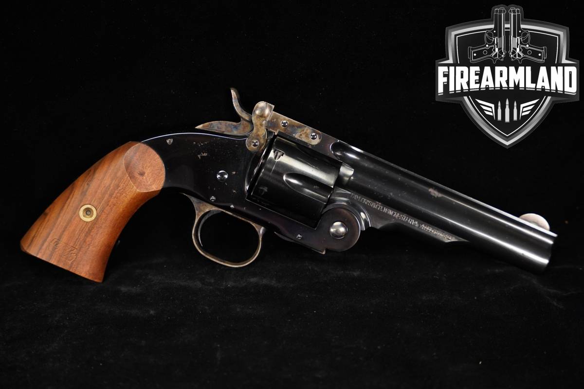 A Uberti No 3 Top Break Schofield 2nd Model 45 Colt 5" Blued