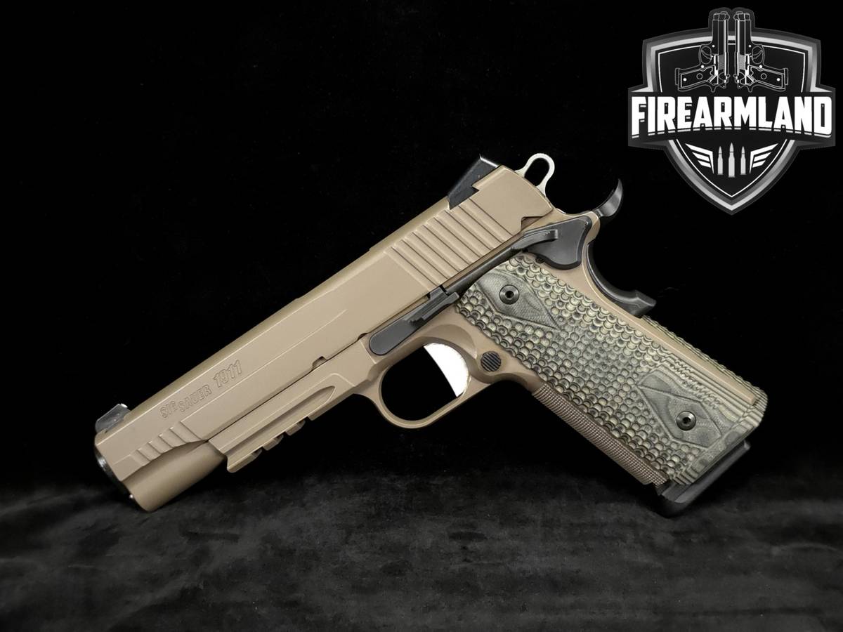 Sig Sauer 1911 Scorpion 45 ACP 5" Flat Dark Earth +ORIG CASE