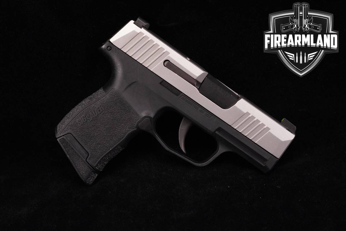 Sig Sauer P365 9mm 3.1" Two-Tone Stainless P-365 +4 MAGS & ORIG CASE