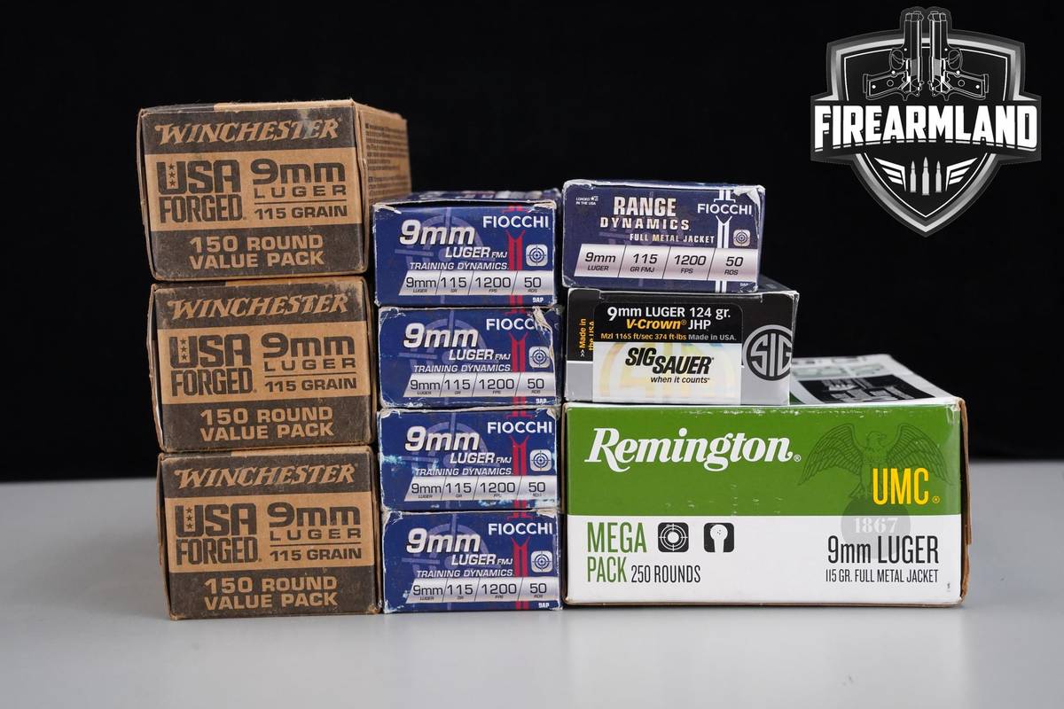1000 RDS! 9mm Ammo 9-mm