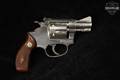 1959-1961 Smith & Wesson (S&W) Model 34 Kit Gun, no-dash .22 LR Nickel in Fair Condition Image 4