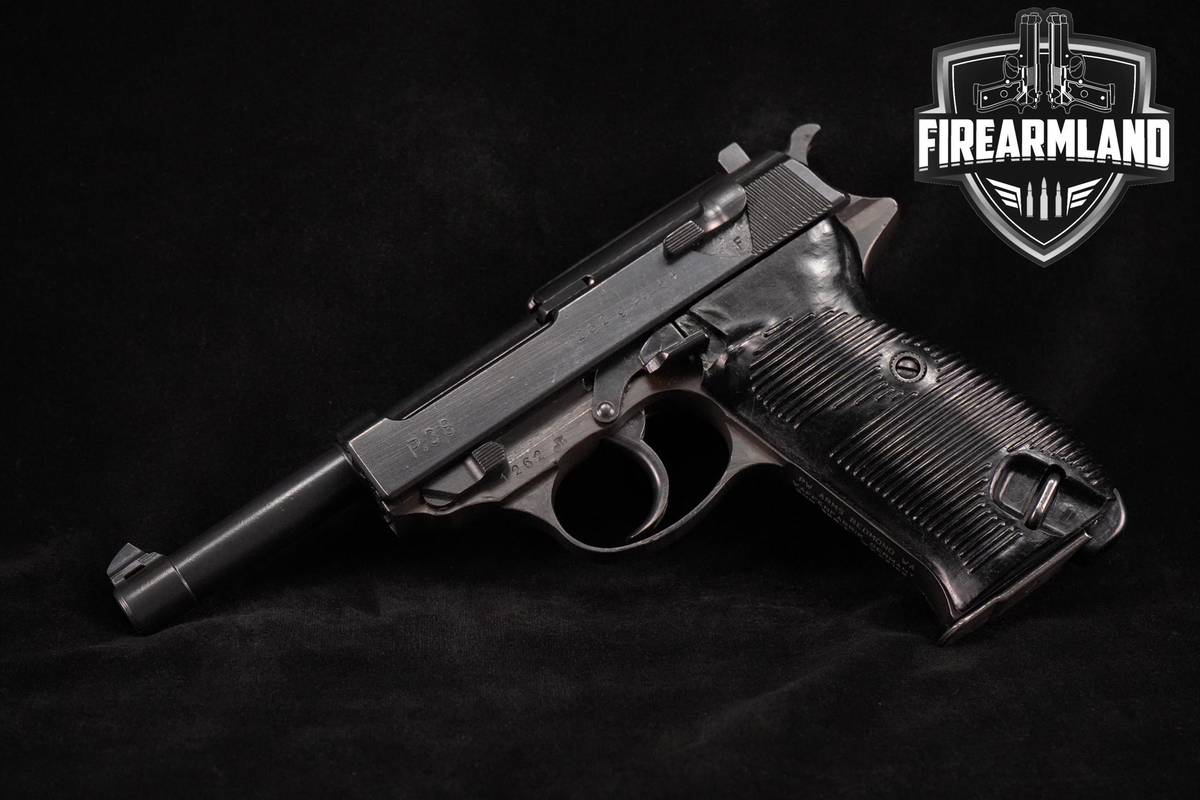THIRD-REICH 1944 Walther P.38 ac-44 9mm 4.9" P38 P 38 WW2 +2 MAGS & HOLSTER