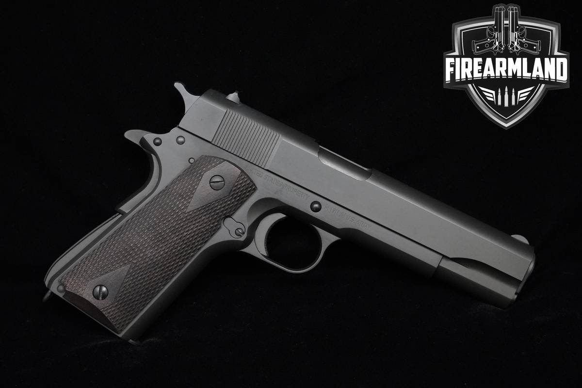 Tisas USA 1911A1 ASF U.S. Army 45 ACP 5" Parkerized Tisas-USA 1911-A1 2MAGS
