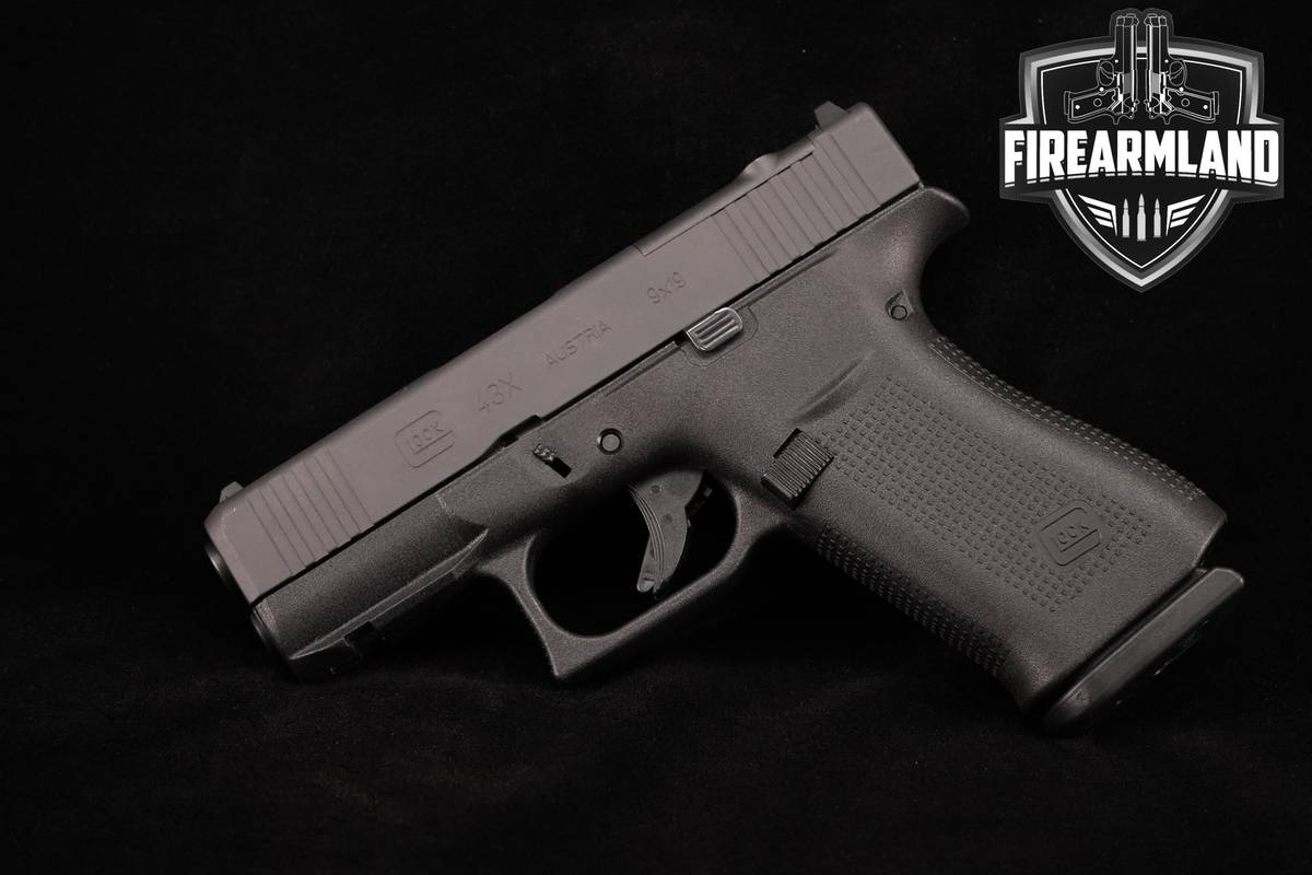 Glock 43X MOS Slimline 9mm 3.41" Glock 43-X +2 MAGS & ORIG CASE