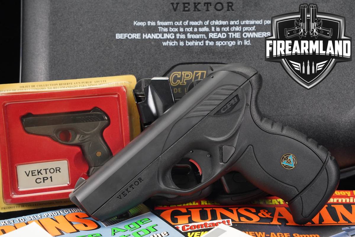 Vektor CP1 9mm 4" Gas-delayed Blowback +3 MAGS & ORIG CASE