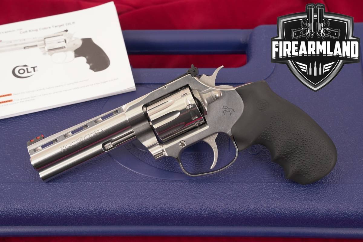 Colt King Cobra Target 22LR 4.25 Polished Stainless +ORIG CASE
