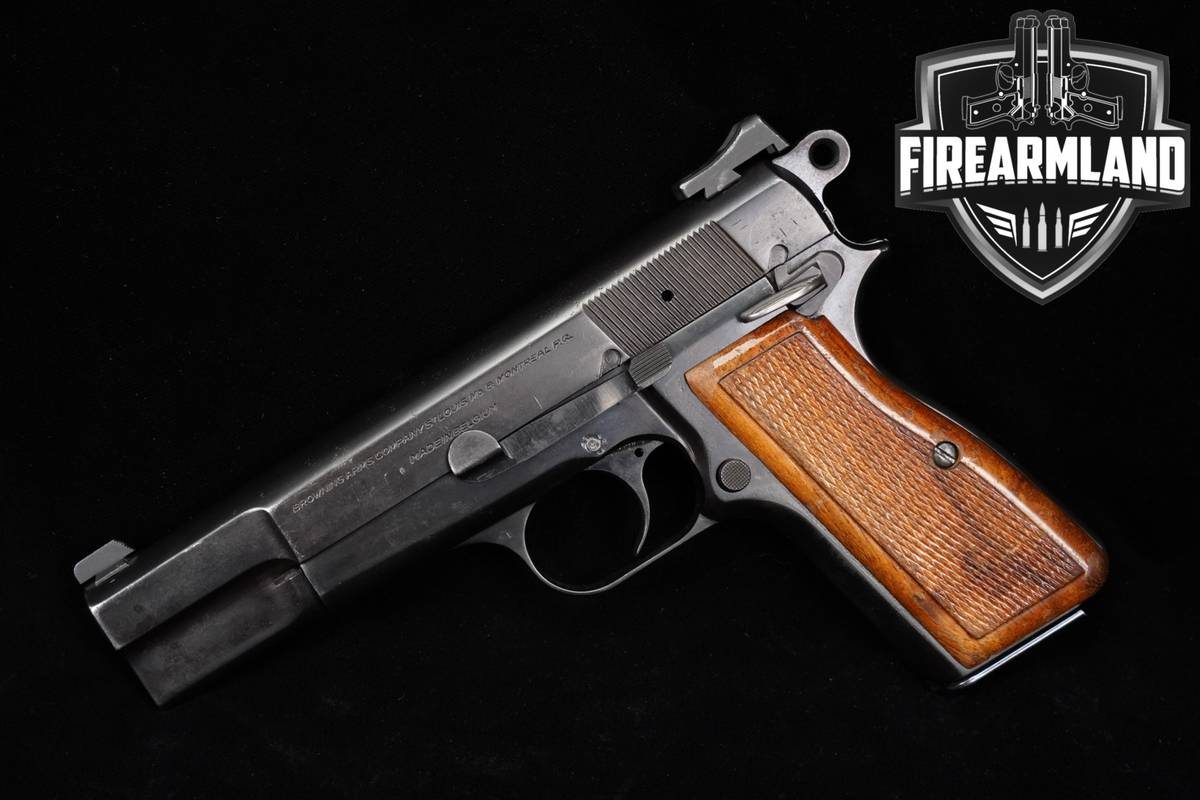1965 FN Browning Hi-Power T-Series 9mm 4.65" Blued HiPower High +2 MAGS