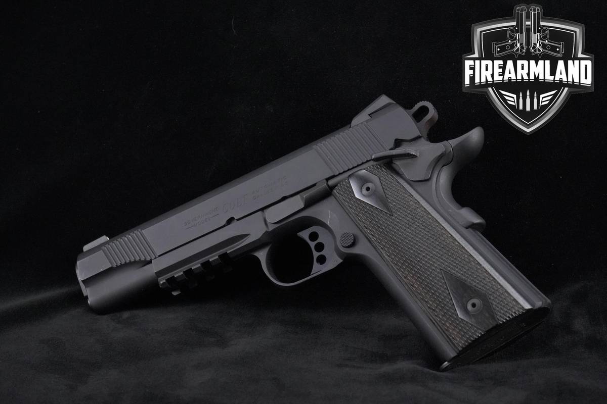 Colt Government Model Rail Gun 45-ACP 1911-A1 5" Colt Government RG OG-CASE