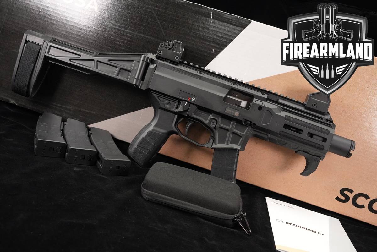CZ Scorpion 3+ Micro 9mm 4.2 +4 MAGS & ORIG BOX