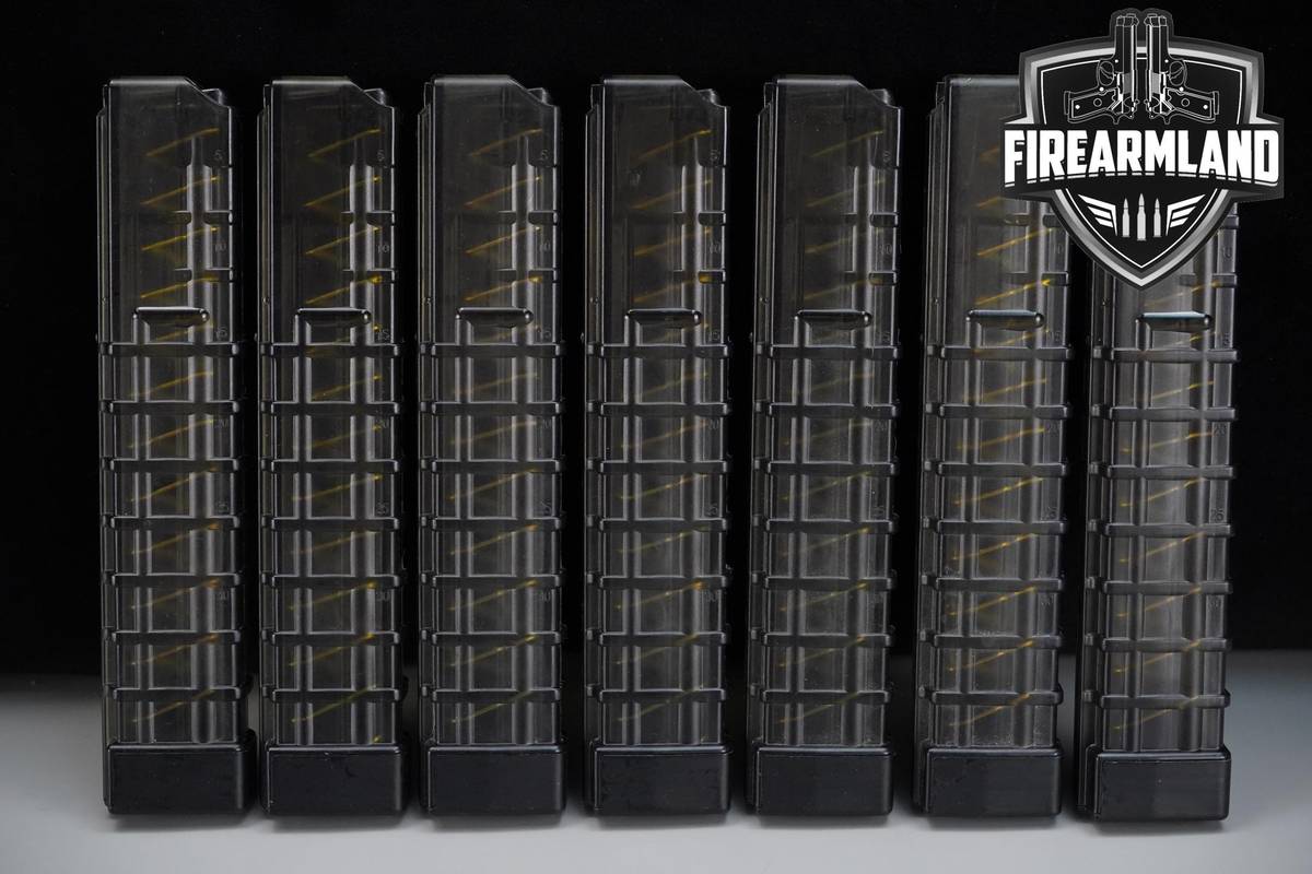 Seven (7) Grand Power Stribog SP9A1 30rd 9mm Magazines 