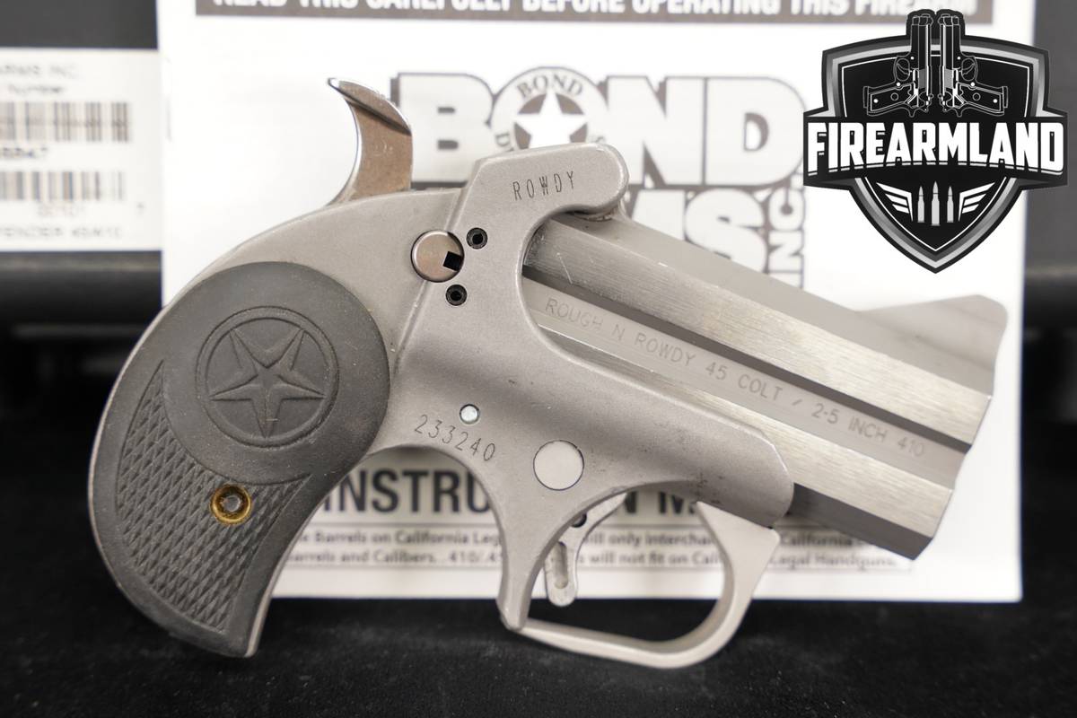 Bond Arms Rowdy Rough Series 45 LC/410 3" Stainless DERRINGER +ORIG CASE