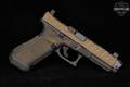 Glock G17 Gen5; Culper Precision 509T slide cut; Culper Precision stippling; Radian RAMJET barrel with AFTERBURNER compensator 9mm Luger Two-Tone Bronze Cerakote in Excellent Condition Image 4