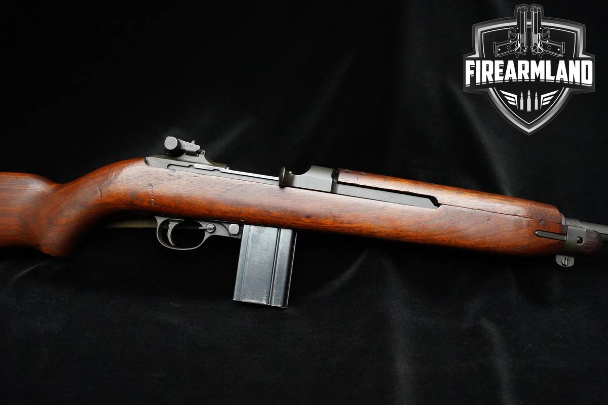 RARE 1944 C&R Saginaw S.G. M1 Carbine .30-Cal + Sling & Bayonet & 3 MAGS