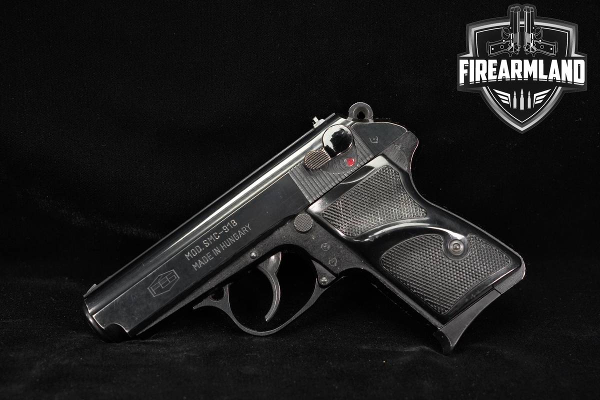 FEG Model SMC-918 9x18mm Makarov 3.4" Blued & Black DA/SA Defense Pistol