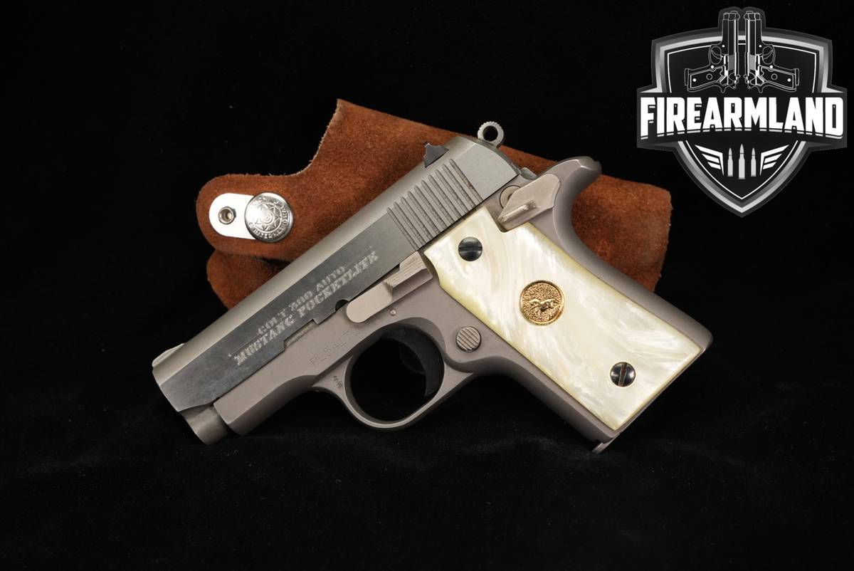 1997 Colt Mustang Pocketlite Gen 1 380 ACP Two-Tone Stainless +HOLSTER