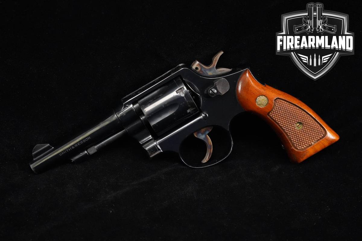 1970s VINTAGE! Smith & Wesson Model 10-5 38 Special 4" Polished Blued DA/SA