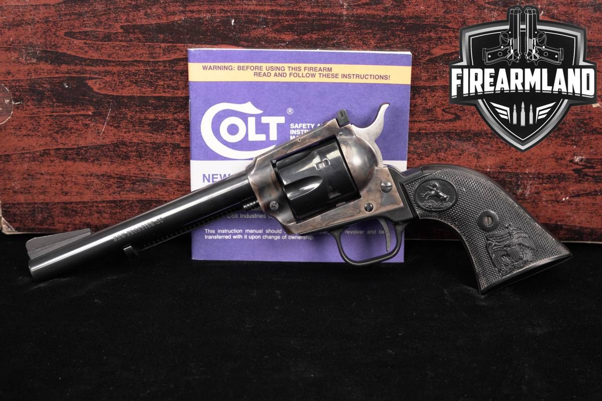 1977 Colt New Frontier 22 22LR Blued & Color Case-Hardened SAA +ORIG BOX