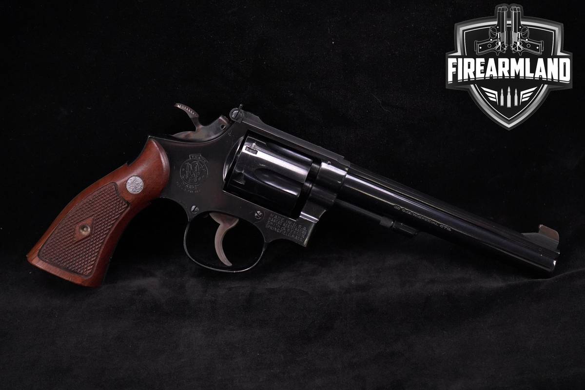 1958 Smith & Wesson S&W Model 14 No-Dash 38 Special 6.0" Blue COLLECTOR