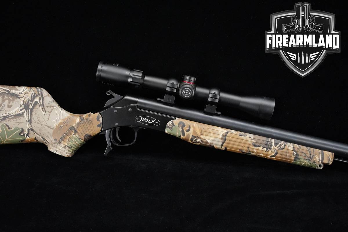 CVA Wolf Magnum 50 Caliber Black & Camo Ready-to-Hunt +SIMMONS OPTIC