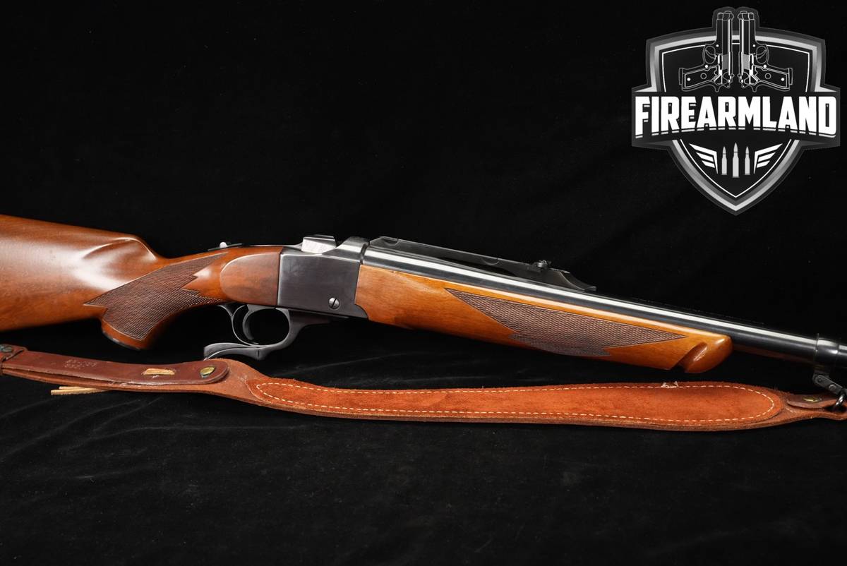 1979 Ruger No 1 1H Tropical Rifle 375 H&H Magnum 24" Blued & Walnut PORT