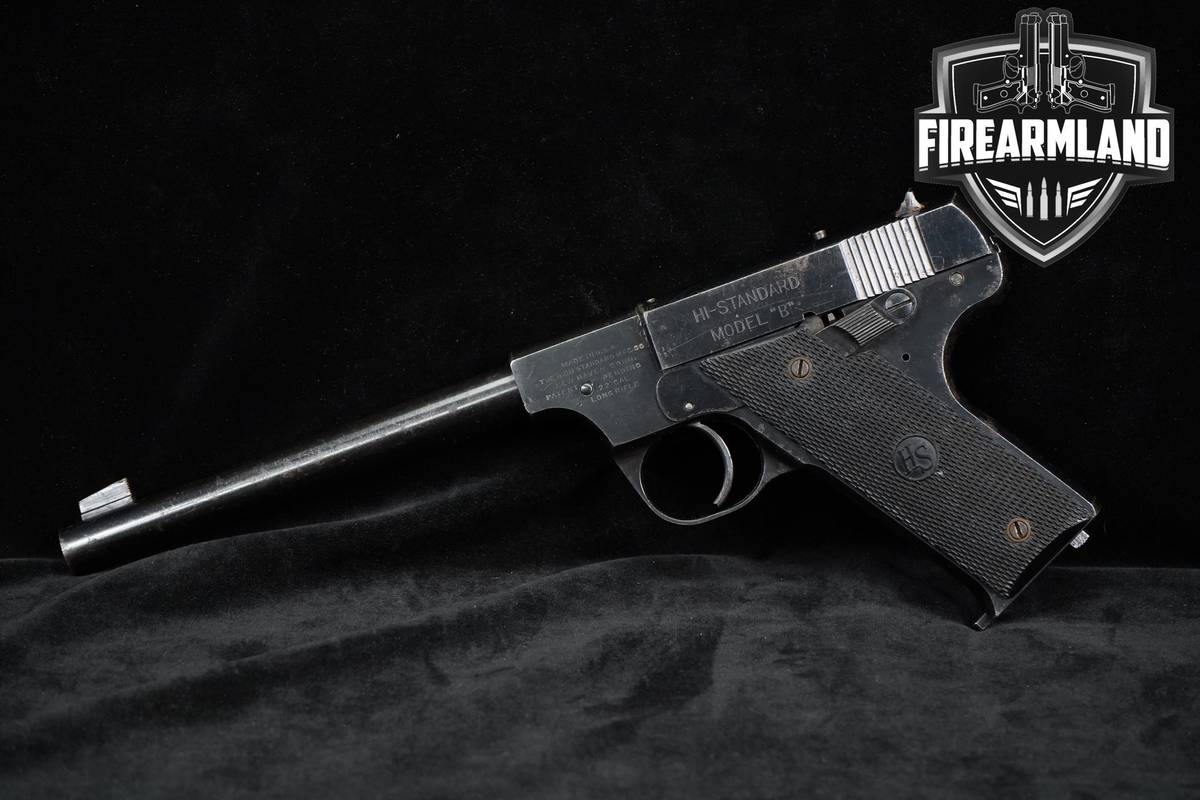 1942 High Standard Model-B 22LR Training Pistol 6.75" Blued