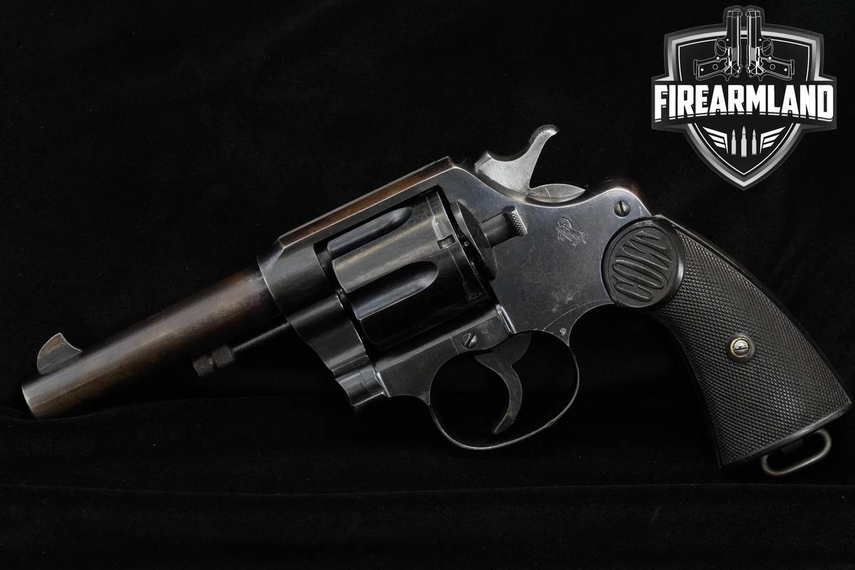 VINTAGE 1916 Colt New Service 44-40 Win 4.5" Blued Colt DA/SA