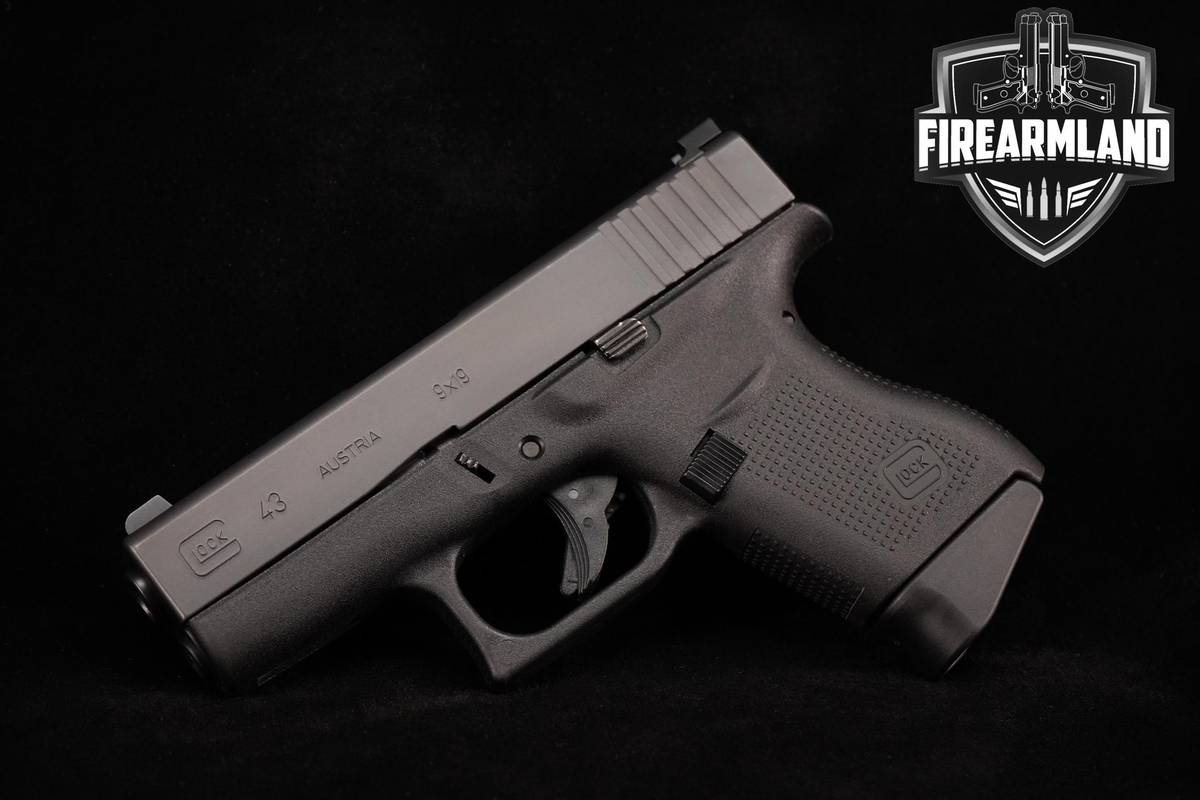 Glock 43 Slimline 9mm 3.41" Glock-G43-Slimline G-43 +3 MAGS & ORIG CASE