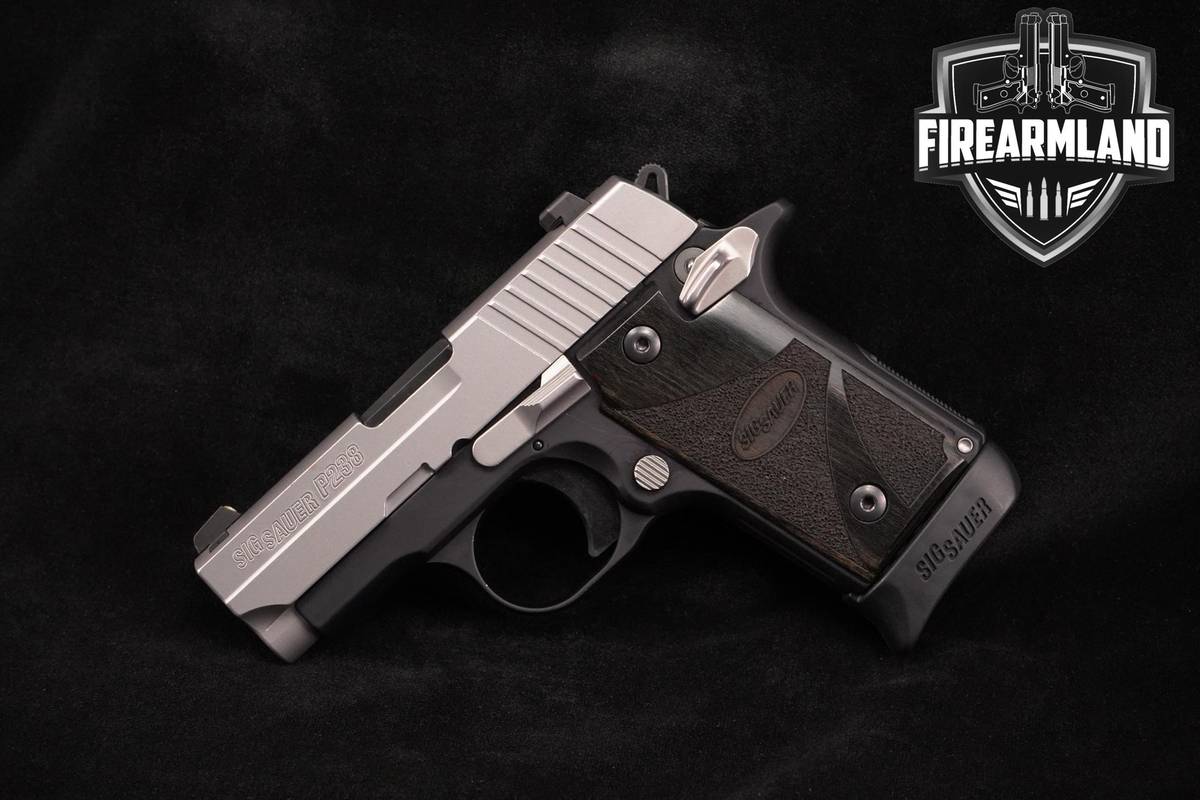 Sig Sauer P238 Blackwood Two-Tone 380 ACP P-238 +3 MAGS, OG CASE & HOLSTER