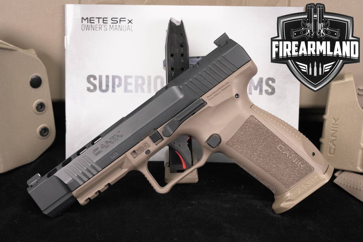 Canik METE SFx 9mm Optics Ready FDE +2 MAGS, ORIG CASE & HOLSTER