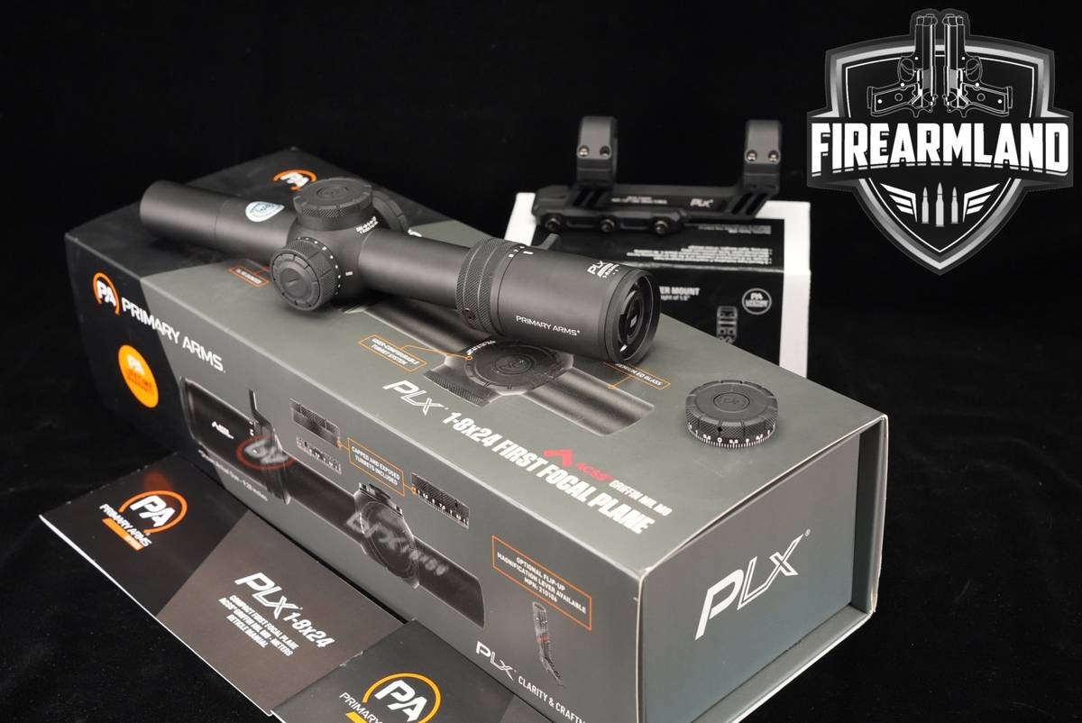 Primary Arms PLX Compact 1-8X24 ACSS GRIFFIN MIL M8 Reticle FFP LPVO Scope