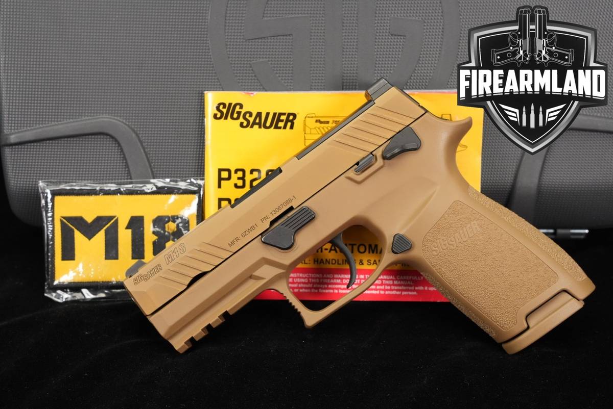 Sig Sauer P320-M18 9mm Optics-Ready 3.9 Coyote Tan P 320 M 18 +ORIG CASE