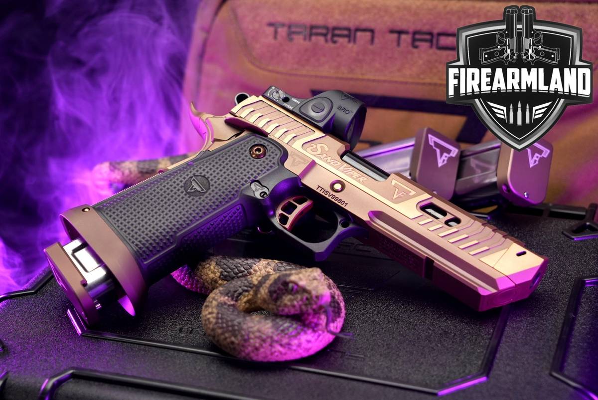 Taran Tactical TTI Sand Viper JW4 SV 9mm 1911 COMP +OG CASE, TRIJICON SRO