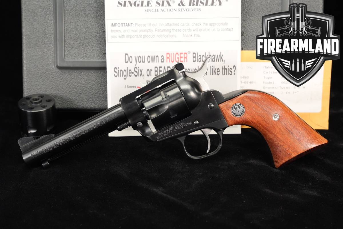 Ruger New Model Single-Six Convertible 22 LR/WMR +ORIG CASE, SPARE CYLINDER
