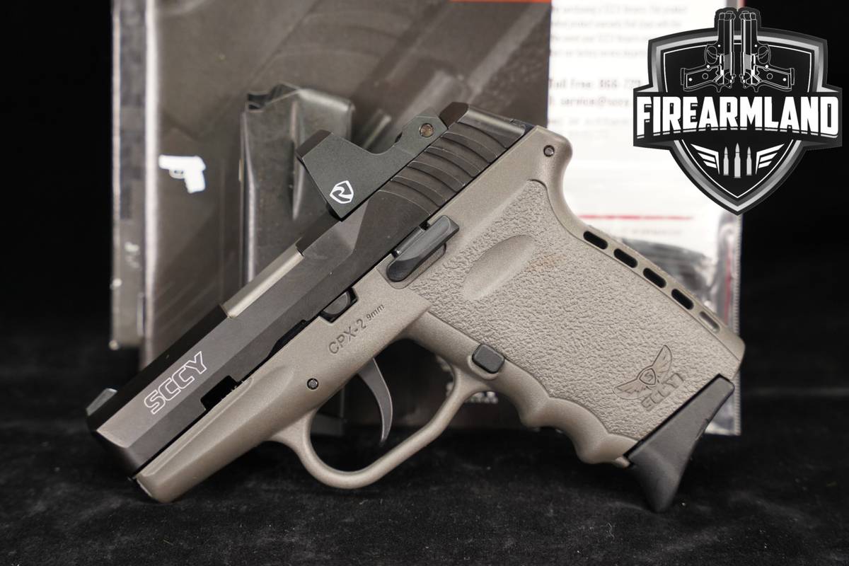 SCCY Industries CPX-2 RD 9mm 3" Black & Gray CPX2 +TWO MAGS, OPTICS