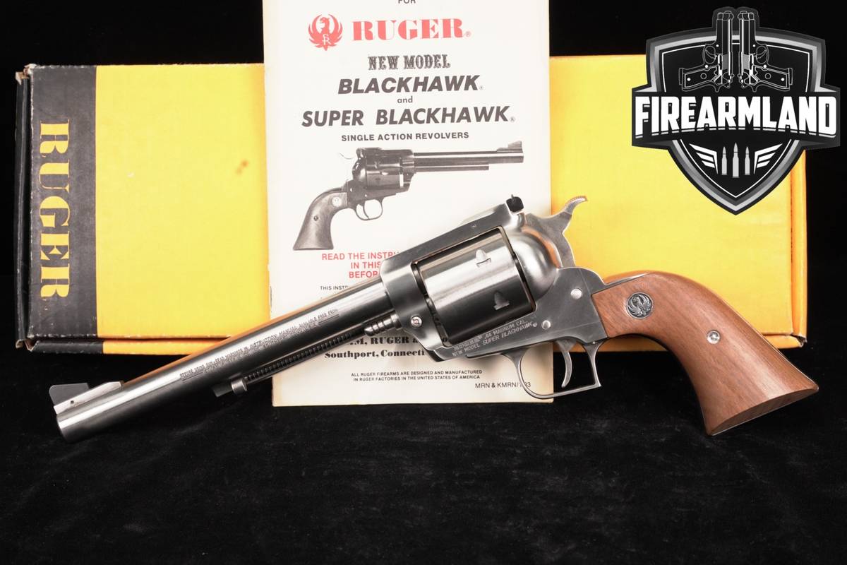 1983 Ruger New Model Super Blackhawk 44 Rem Mag 7.5" +ORIG BOX
