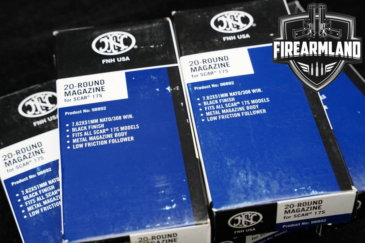 FNH USA 5x 20 round SCAR 17S Magazines 7.62x51mm NATO/ 308 Win Mags