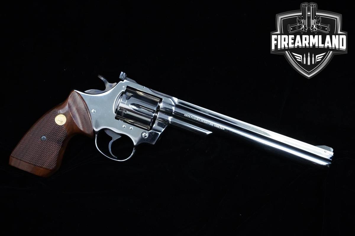 NICE! 1980 Colt Trooper MK III 357 Magnum 8" Nickel Plated Colt DA/SA