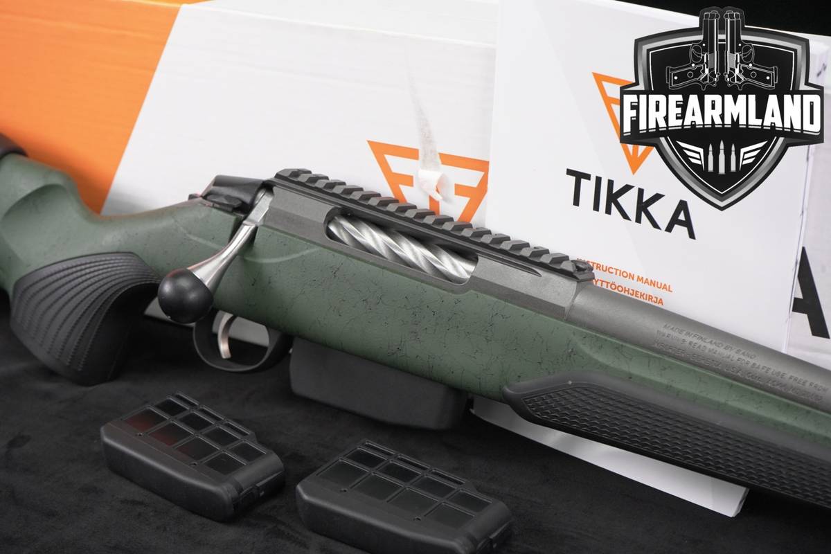 Tikka T3x Super Varmint 22-250 Rem 23.7 Stainless & Green Webbing +ORIG BOX
