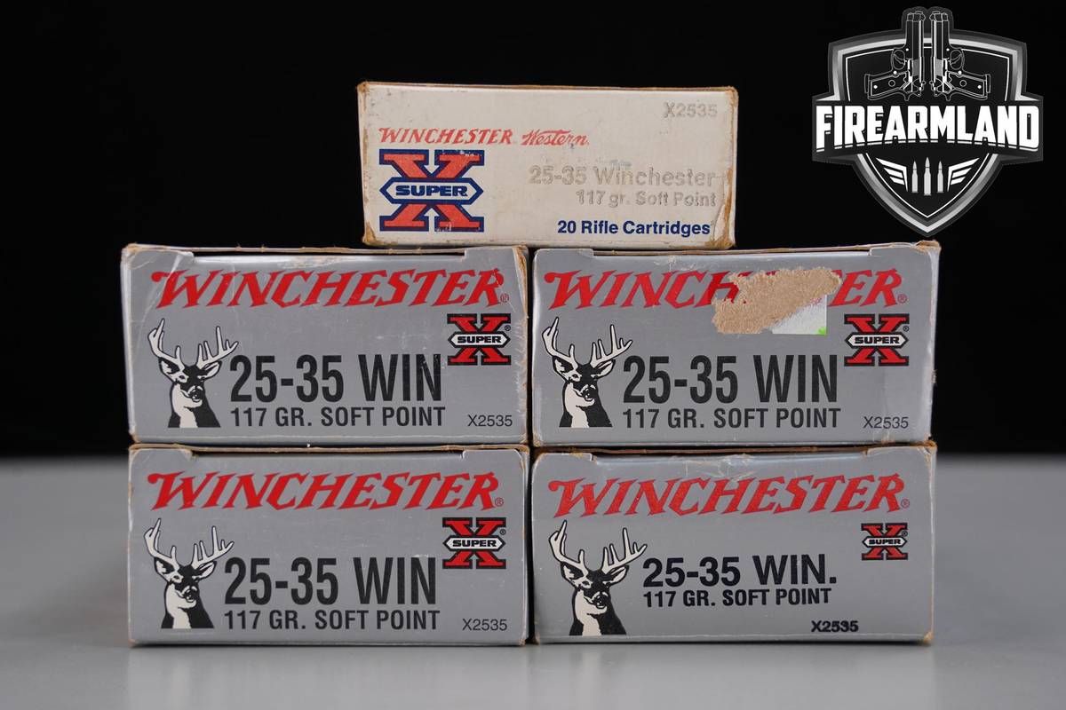 100 RDS! 25-35 Winchester Win Ammo
