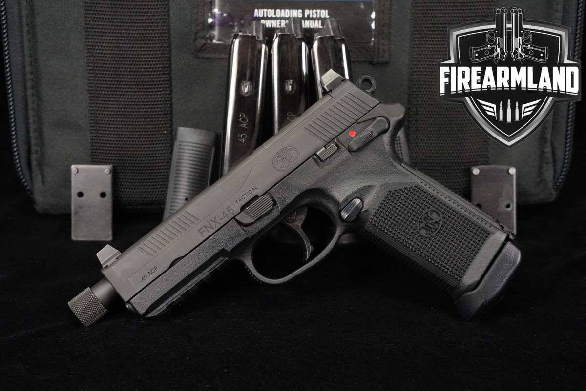 FN FNX-45 Tactical 45ACP Optics-Ready FNX45 THREADED +4 MAGS & ORIG CASE