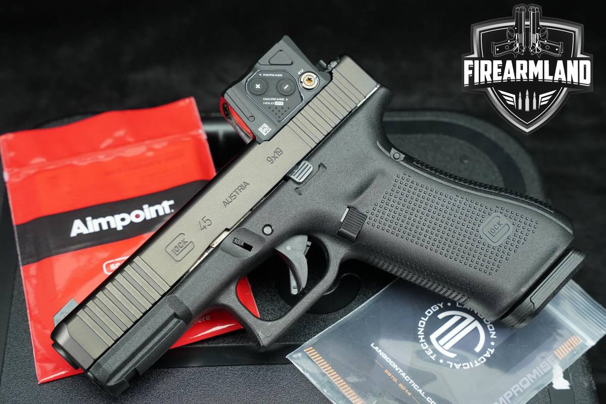 Glock G45 Gen5 MOS Aimpoint COA Combo 9mm 4.02 G 45 Gen 5 ORIG CASE & OPTIC