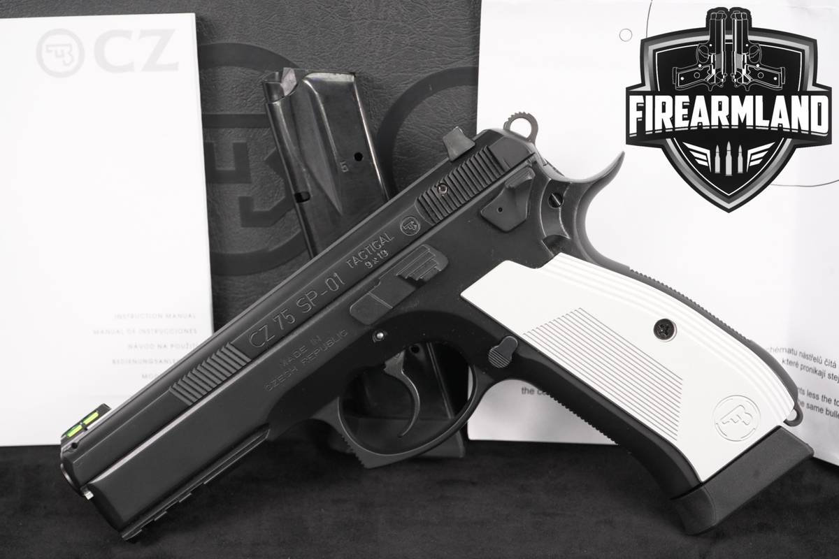 CZ 75 SP-01 Tactical 9mm 4.6" CZ75 SP01 +2 MAGS & ORIG CASE