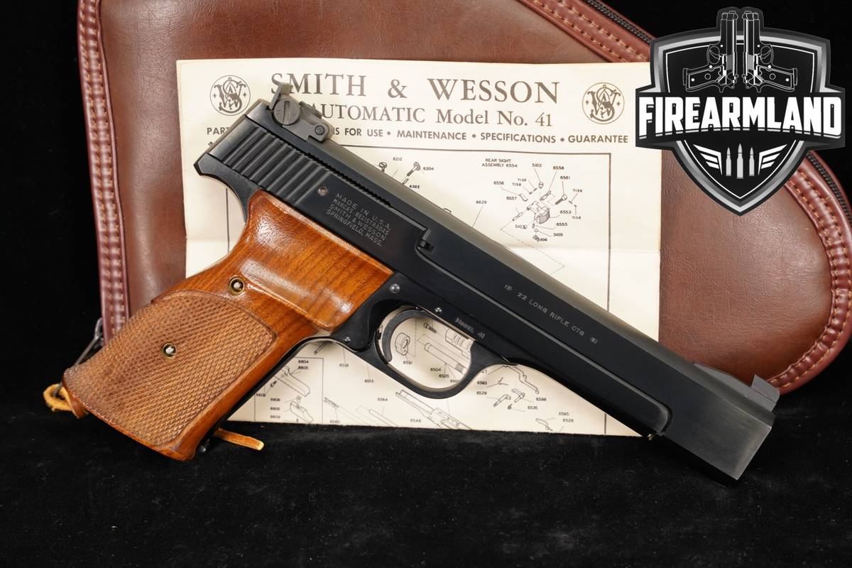 1973 Smith & Wesson Model 41 Heavy Barrel 22LR S&W M41 Blued +ORIG CASE