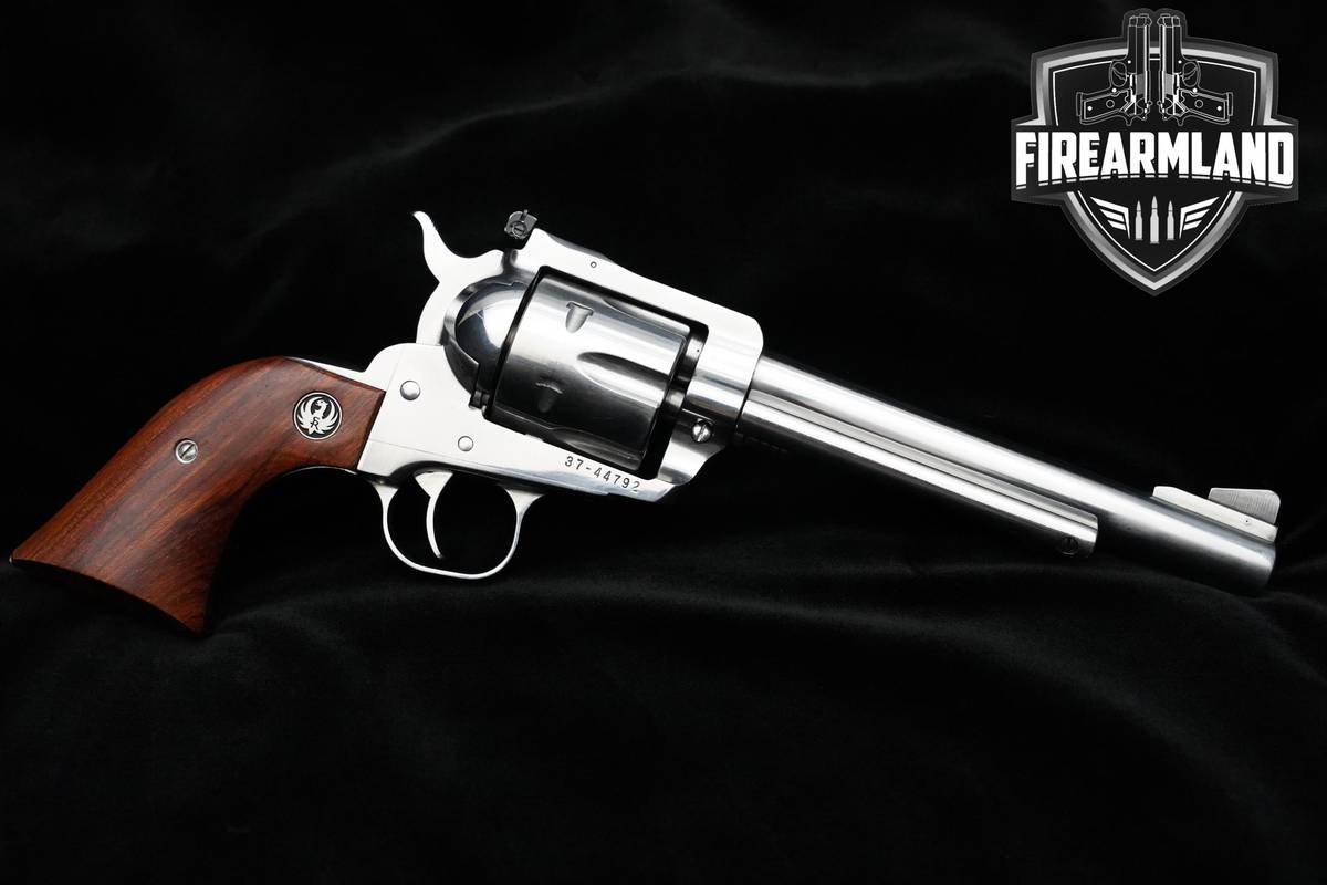 1997 Sturm Ruger New Model Blackhawk 357 Magnum 6.5" Stainless Revolver SAO