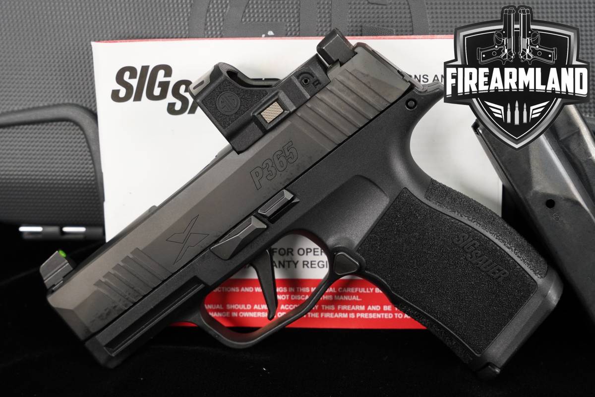 Sig Sauer P365X XSeries 9mm P 365 +2 MAGS, ORIG CASE, ROMEO RS OPTICS