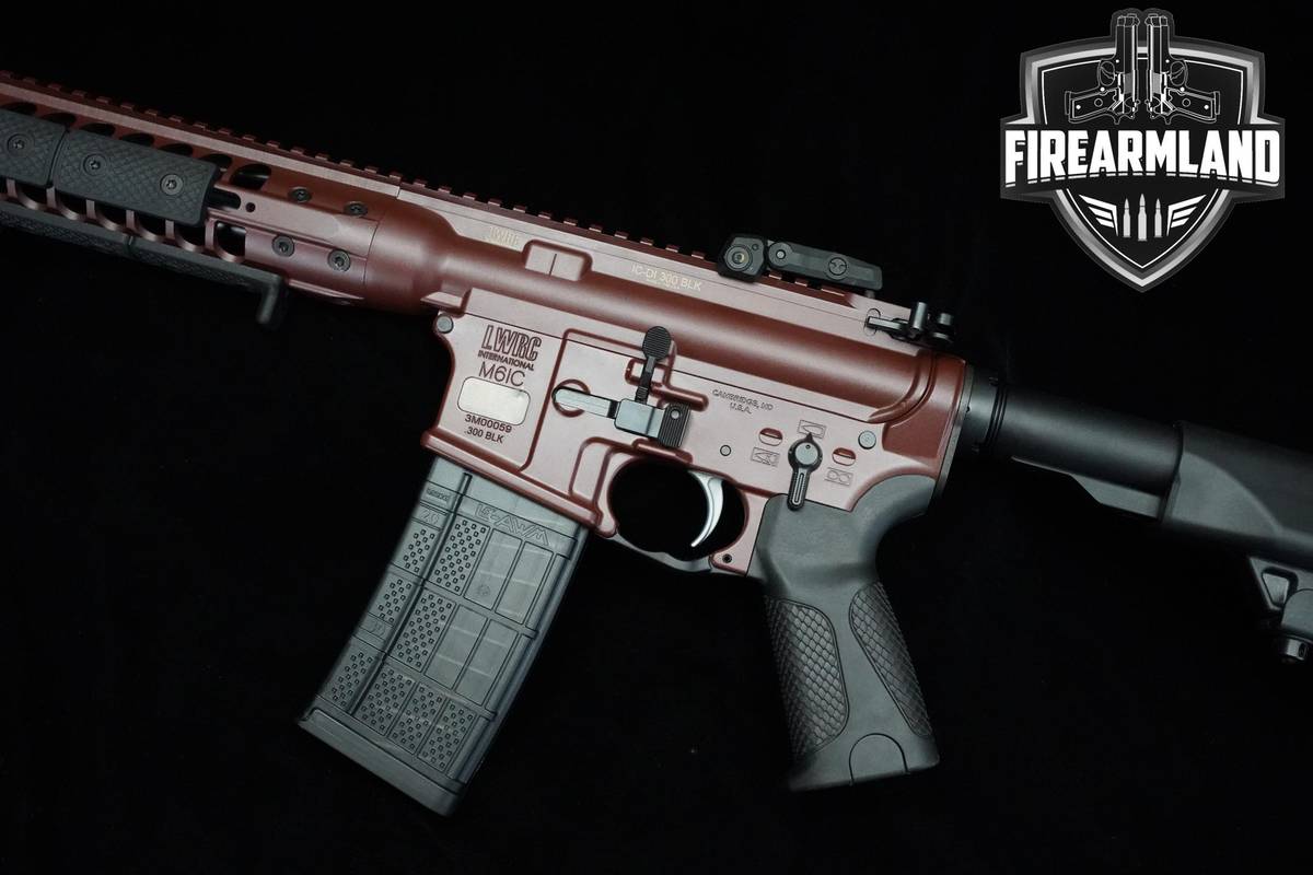 LWRC M6IC IC-DI 300 Blackout AR-15 AR15 AR 16.1" Flat Dark Red LWRC M6-IC