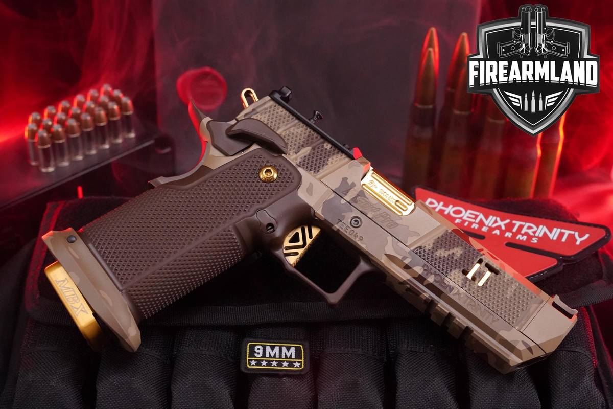 Phoenix Trinity Firearms Desert Pro Elite 9mm 1911 4.78" FDE 2011 ORIG CASE