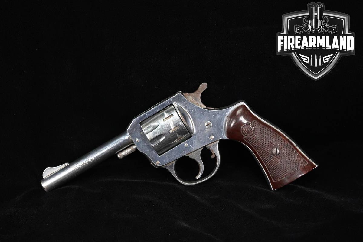 1950's Harrington & Richardson H&R Model 923 Second 22LR 4" Nickel DA/SA
