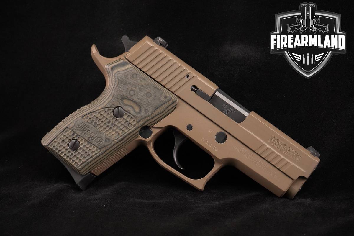 RARE Sig Sauer P220 Compact Elite Scorpion 45 ACP 3.9" P-220 +4 MAGS, CASE